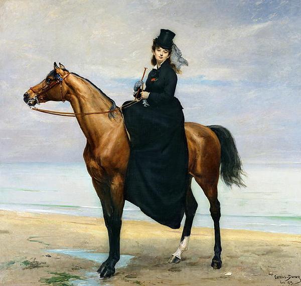 Asher Brown Durand Equestrian Portrait of Mademoiselle Croizette Spain oil painting art
